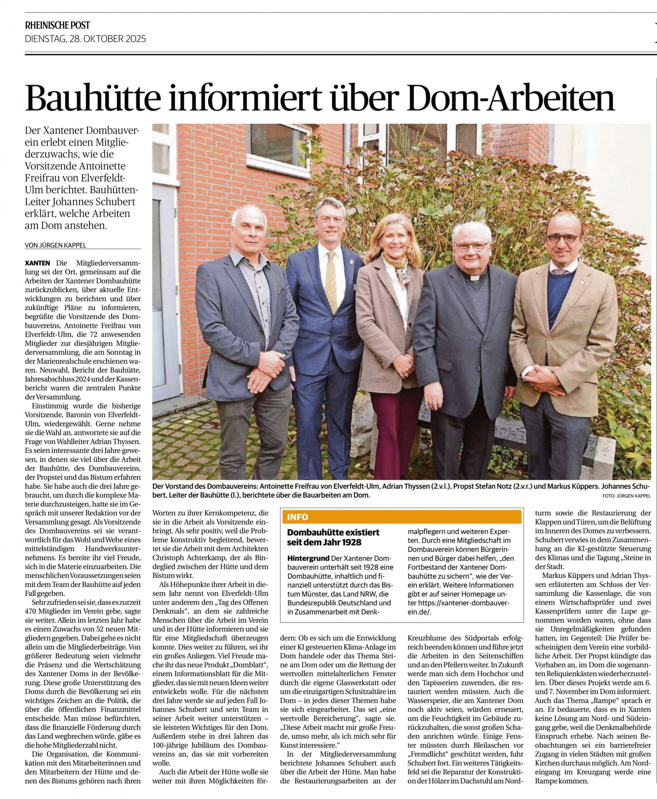 Bericht zur JHV Bericht zur Mitgliederversammlung